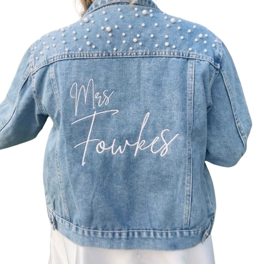 Bridal Personalised Denim Jacket