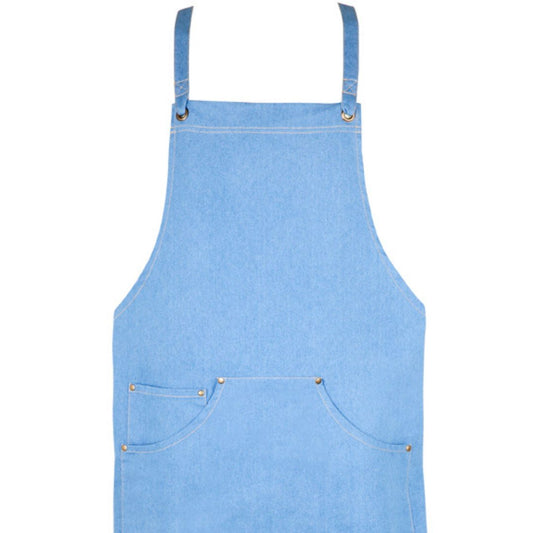 Birth Flower Apron Denim